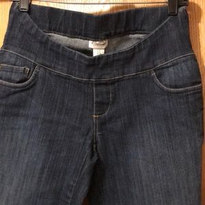 Motherhood maternity SMALL x 29” inseam below belly stretch denim jeans EUC